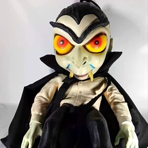 Vtg. Dracula Latex Hanging Figure, 20" Tall Creepy!